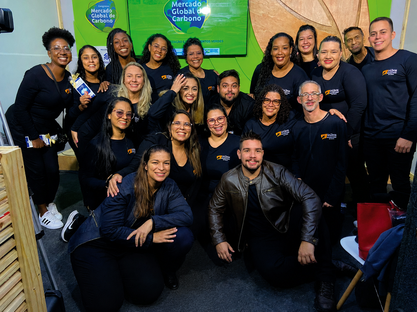 Equipe da UniLibras reunida no Congresso Mercado Global de Carbono